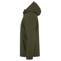 Vert kaki - Side - Clique - Veste softshell - Homme