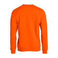 Orange fluo - Back - Clique - Sweat BASIC - Adulte