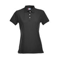 Noir - Front - Clique - Polo PREMIUM - Femme