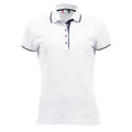 Blanc - Bleu marine foncé - Front - Clique - Polo SEATTLE - Femme