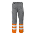 Orange - Gris - Front - Projob - Pantalon - Homme