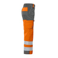 Orange - Gris - Side - Projob - Pantalon cargo - Homme