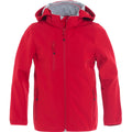 Rouge - Front - Clique - Veste softshell BASIC - Enfant