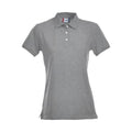 Gris chiné - Front - Clique - Polo PREMIUM - Femme