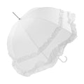 Blanc cassé - Front - X-Brella - Parapluie de Mariage à volants pour femme