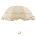 Blanc cassé - Back - X-Brella - Parapluie de Mariage à volants pour femme