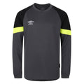 Perle noircie - Noir - Jaune fluo - Front - Umbro - Maillot de gardien de but - Homme