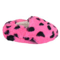 Rose - Noir - Front - Slumberzzz - Chaussons - Enfant