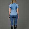 Bleu sarcelle - Back - Weatherbeeta - Haut technique EDEN - Femme