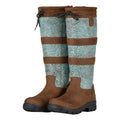 Marron - Turquoise vif - Front - Dublin - Bottes mi-mollet WHITAM - Femme