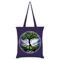 Violet - vert - Front - Grindstore - Tote bag SPIRITUAL