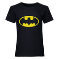 Noir - jaune - Front - Batman - T-shirt - Femme