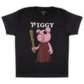 Noir - Side - Piggy - T-shirt - Garçon